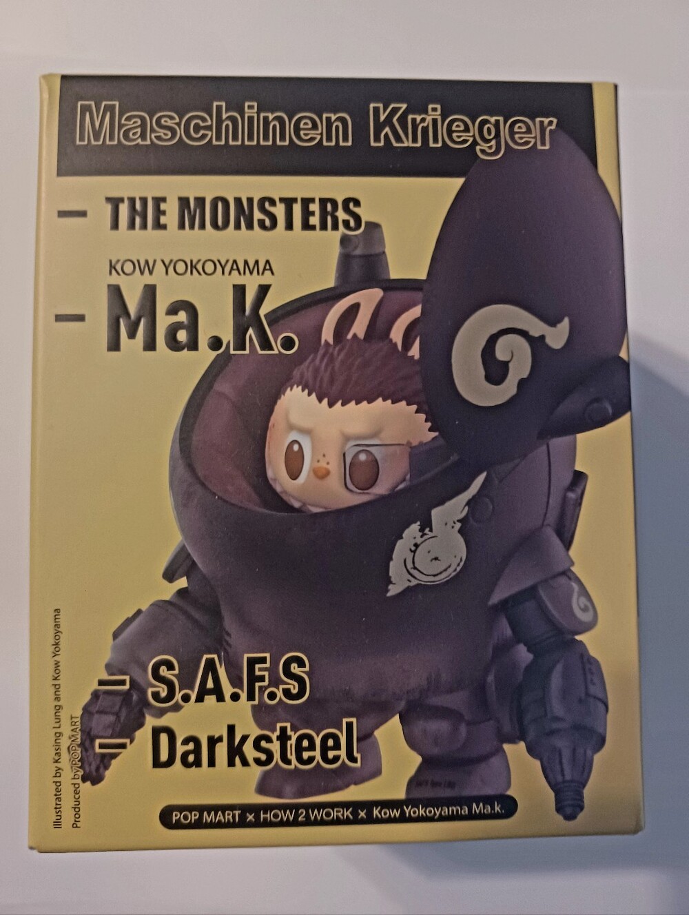 POP MART The Monsters x Kow Yokoyama Ma.K. S.A.F.S. Darksteel NIP - Picture 3 of 8